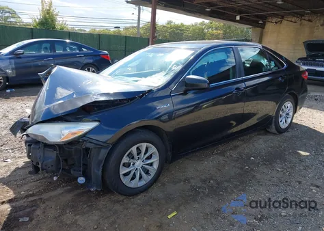 2016 Toyota Camry Hybrid Le z USA, uszkodzony, nr VIN 4T1BD1FK9GU184817